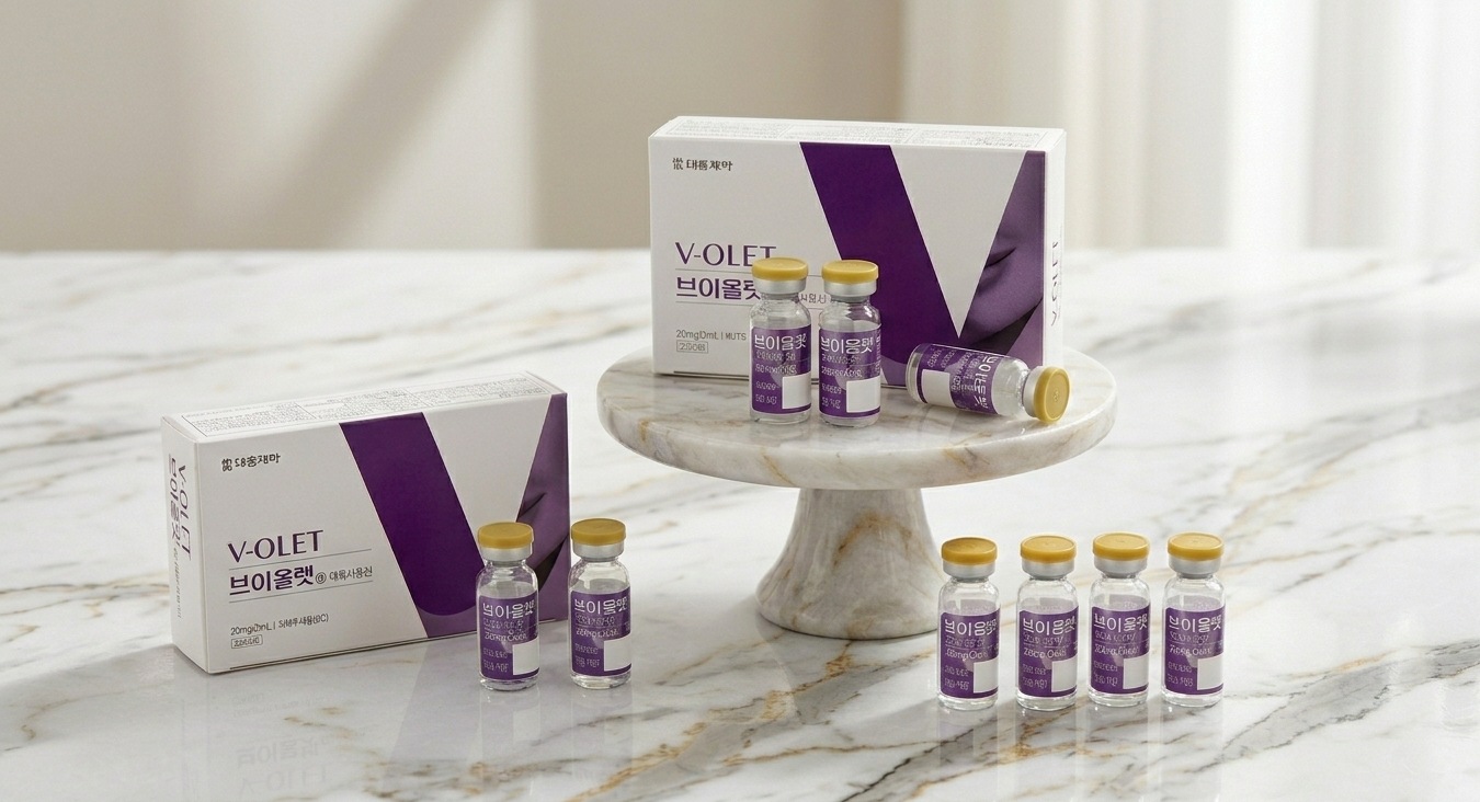 去氧膽酸溶脂注射在韓國以大熊製藥 V-olet 進行,海外則使用 Kybella 或 Belkyra